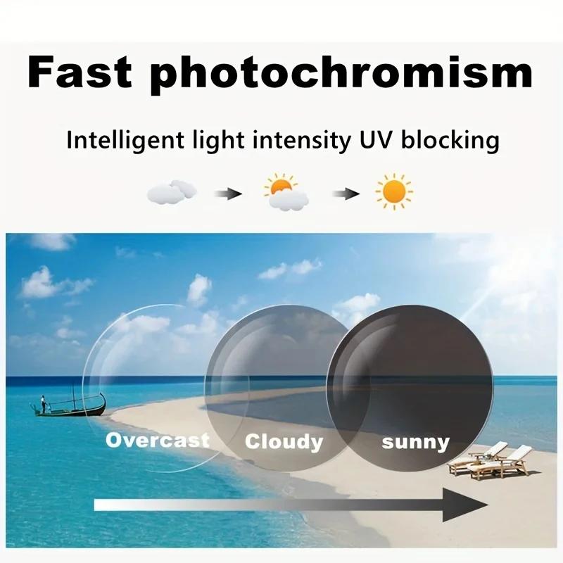 Lunettes de lecture multifocales progressives photochromiques intelligentes pour hommes, lunettes de