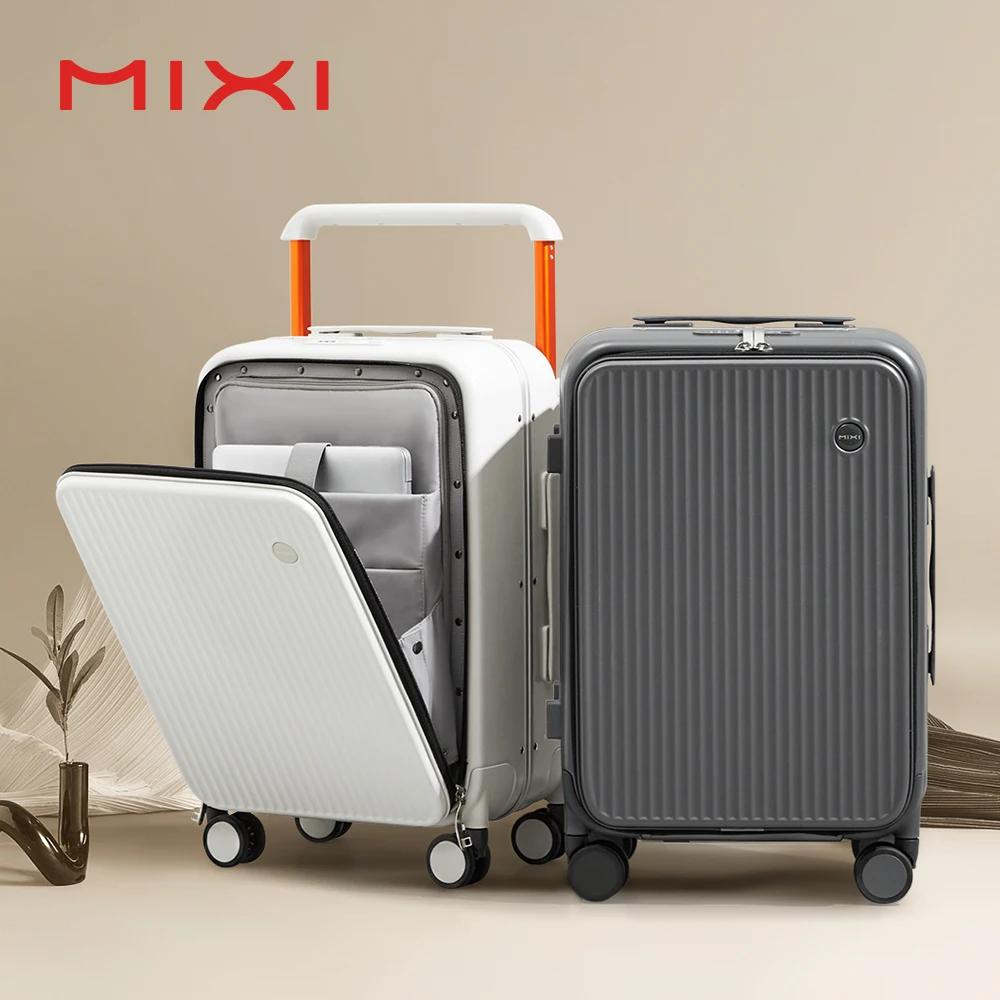 Mixi avant ordinateur portable poche valise large poignée voyage valise hommes 20 pouces bagage à ma
