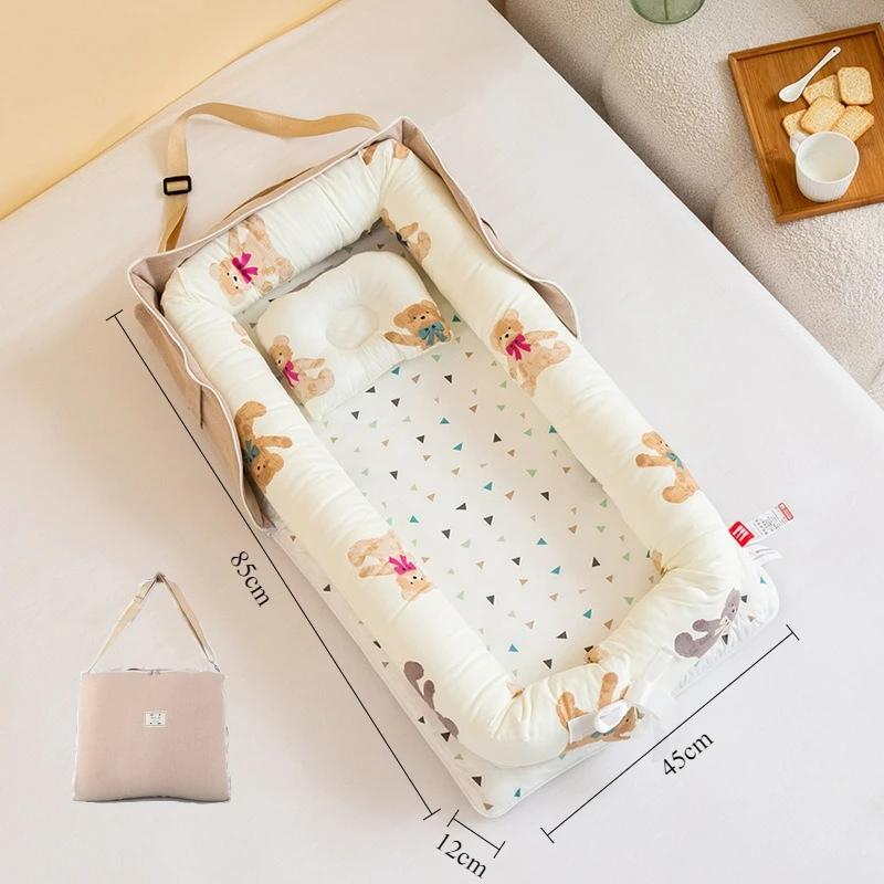 Nouveau berceau de voyage pliable pour bébé, lit d'appoint avec sac de transport pour nouveau-nés, l