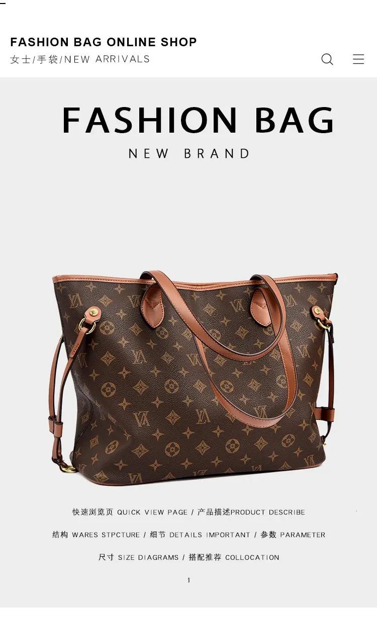 Sac à langer élégant d'inspiration vintage, sac fourre-tout de luxe en cuir pour femme, grande capac