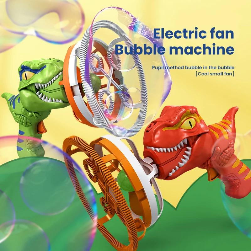 2 en 1 grandes bulles dinosaure bulle de savon pistolet électrique jouet enfants fête en plein air j