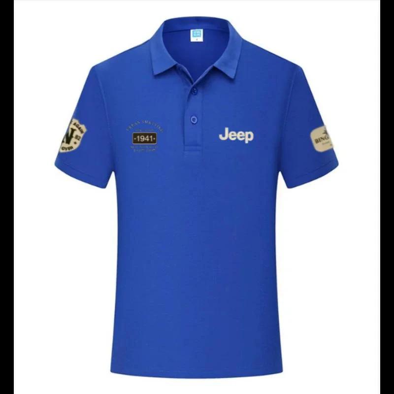 Nouveau t-shirt et polo en coton de haute qualité Jeep 2026, chemise décontractée à manches courtes 
