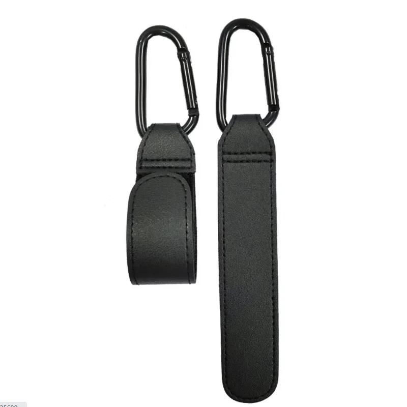 1/2 pièces PU cuir bébé sac poussette crochet landau chariot organisateur 360 degrés rotatif crochet