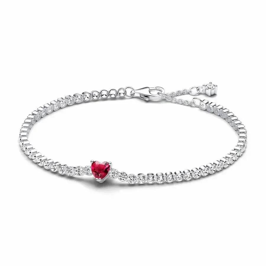 Bracelet de tennis étoile en argent sterling 925 pour femmes, de haute qualité, à la mode, classique