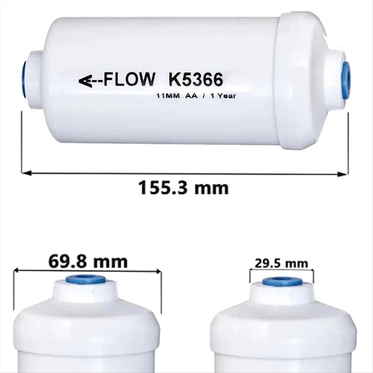 Filtre à eau au fluorure de rechange K5366, compatible avec les éléments de purification du système 