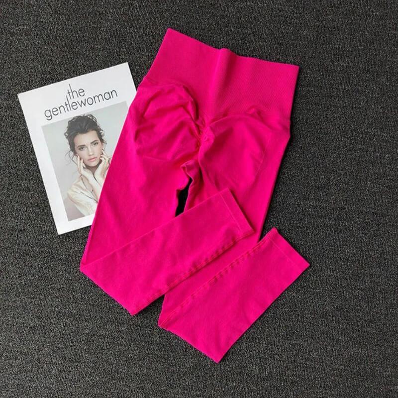 Leggings taille haute sans couture, pantalon de Sport, de Yoga, de levage des hanches, de course, à 