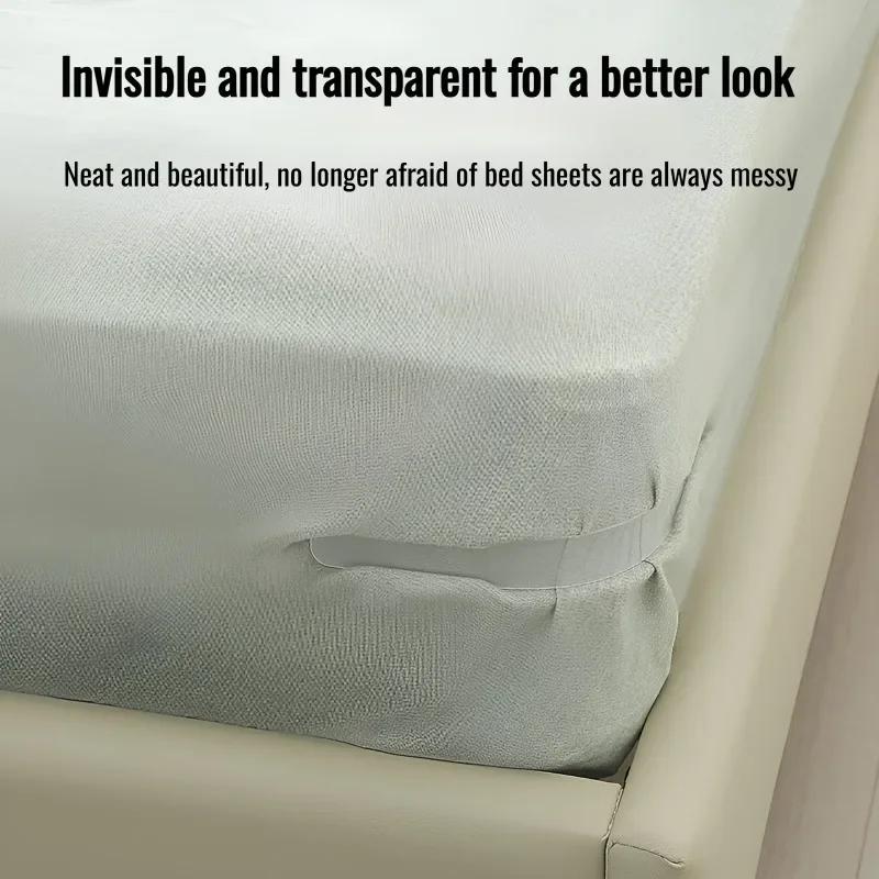 Drap de lit Invisible de sécurité sans broches, Anti-démarrage, arme fixe, fixateur de couverture de