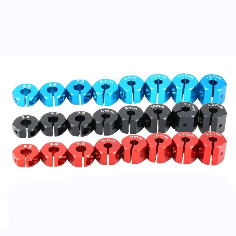 Adaptateur en aluminium 5/6/7/8/9/10/11/12mm, moyeu d'entraînement hexagonal de 12mm avec vis à broc