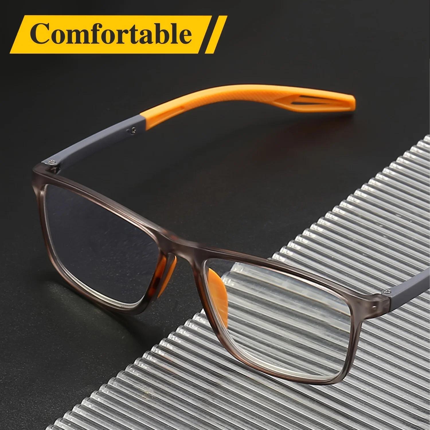 Lunettes de sport presbytie, 8 pièces, miroir antidérapant, conception de jambe, lunettes de lecture