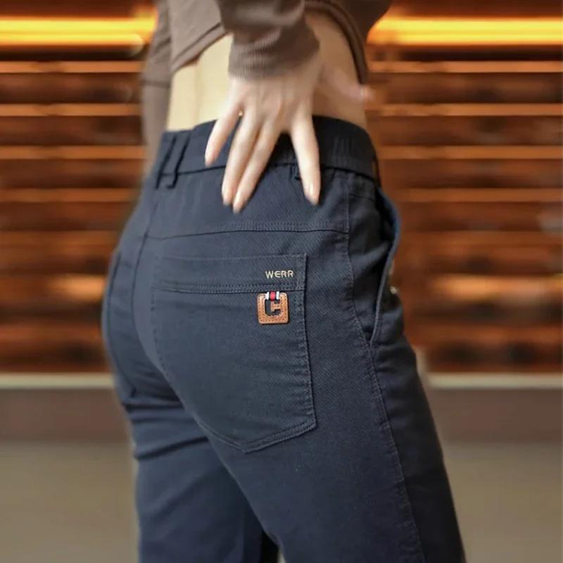 Pantalon décontracté pour hommes, nouveau Design de printemps, mode coréenne, régulier, élastique, S