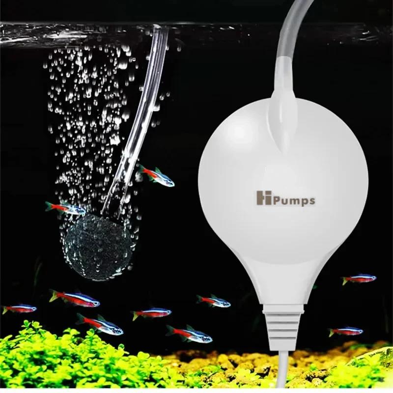 Pompe à air d'aquarium Ultra silencieuse, compresseur d'air, pompe à air à oxygène, simple ampère, D