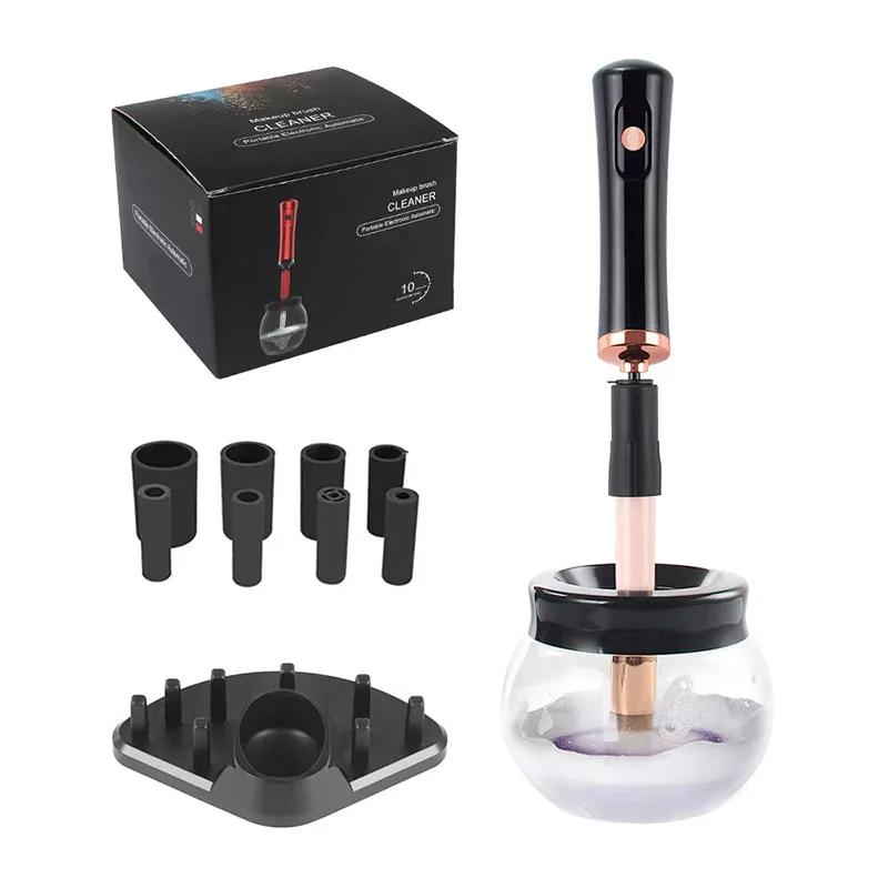 Machine de nettoyage et de séchage de pinceaux de maquillage, rotateur de brosse automatique, électr