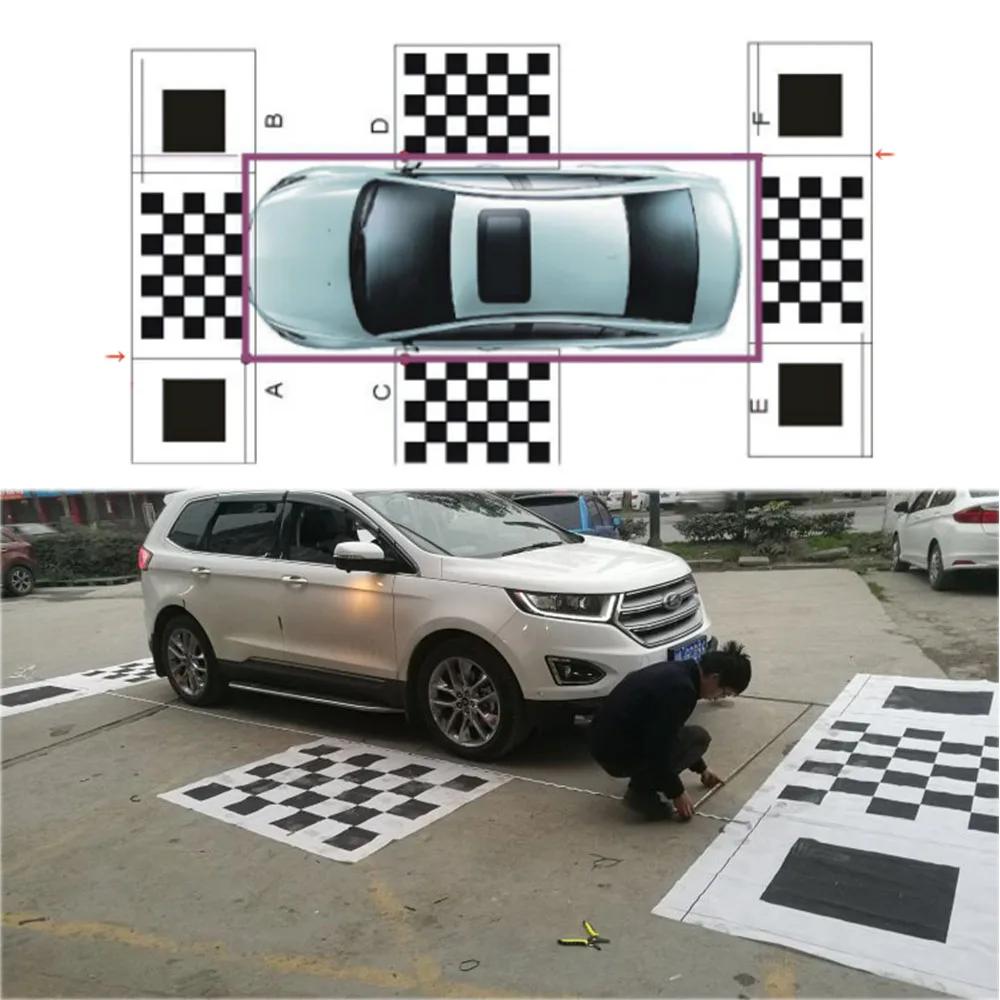 Tissu de calibrage panoramique 3D 2D pour voiture, caméra à 360 degrés, système de vue oeil d'oiseau