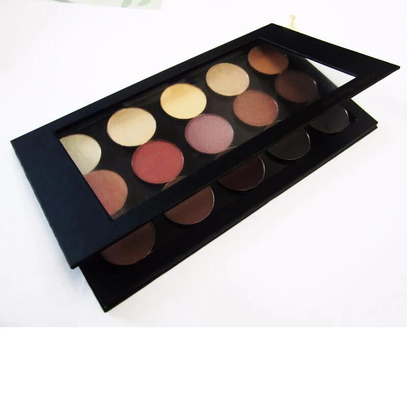 Coosei-Palette de fards à barrage magnétiques noirs avec fenêtre transparente, grand, 2 pièces