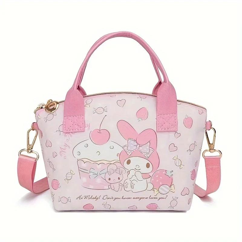 Joli sac à main fourre-tout Sanrio Cinnamoroll Hello Kitty, élégant et polyvalent avec adorable sac 