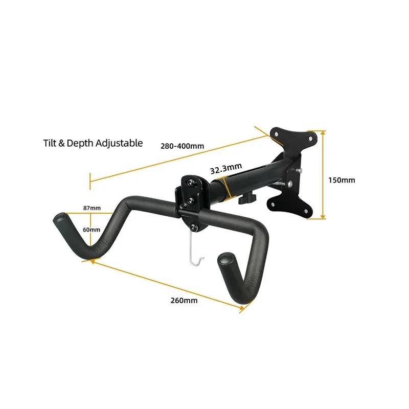 Support mural pliable et réglable pour vélo de route et VTT, accessoires de cyclisme, gain de place,