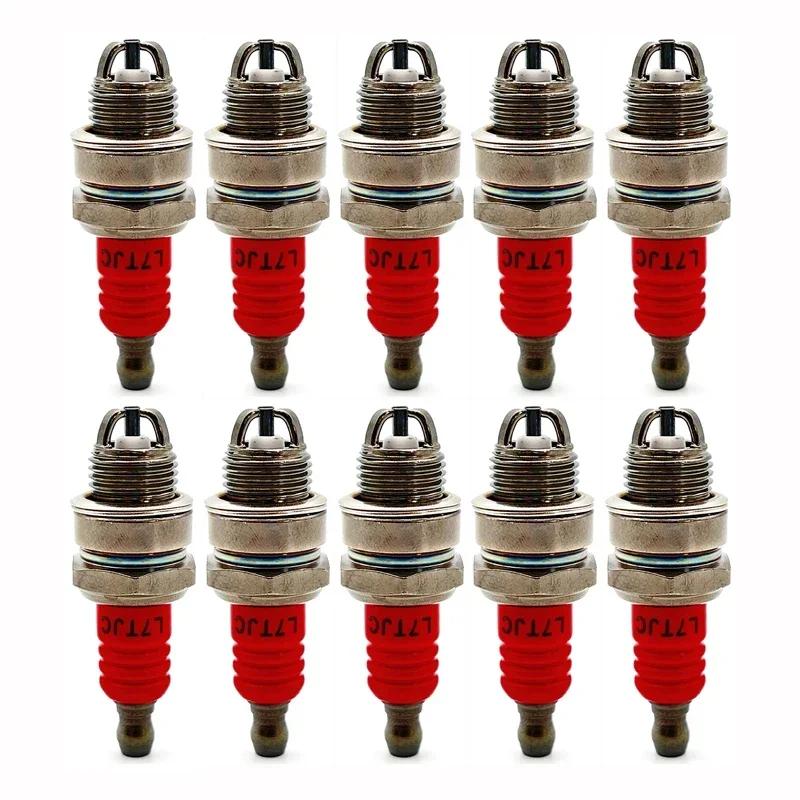 Bougie d'allumage L7TJC pour tronçonneuse à essence et débroussailleuse, 10 pièces