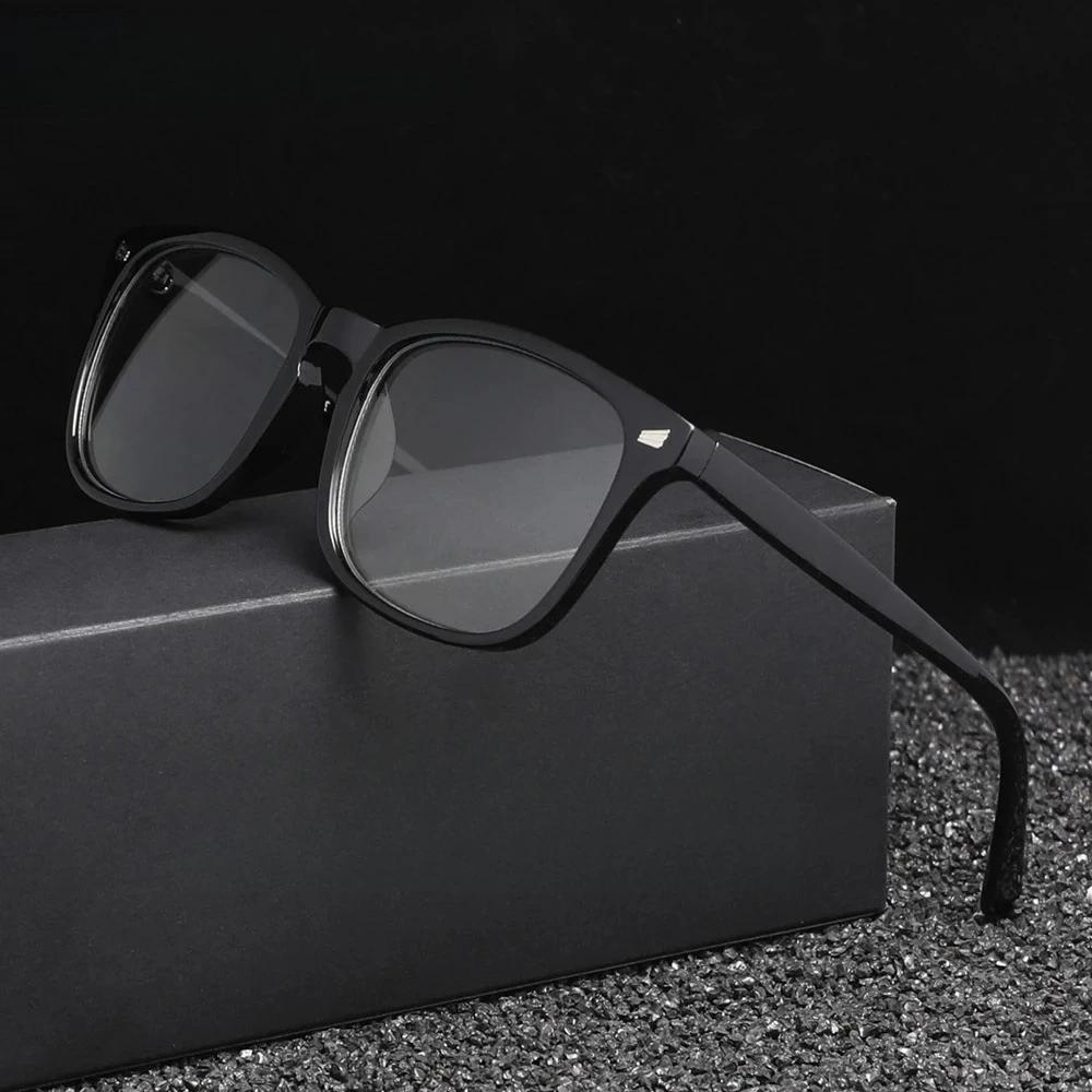 Lunettes anti-lumière bleue classiques carrées pour hommes et femmes, tendance, adaptées à un usage 