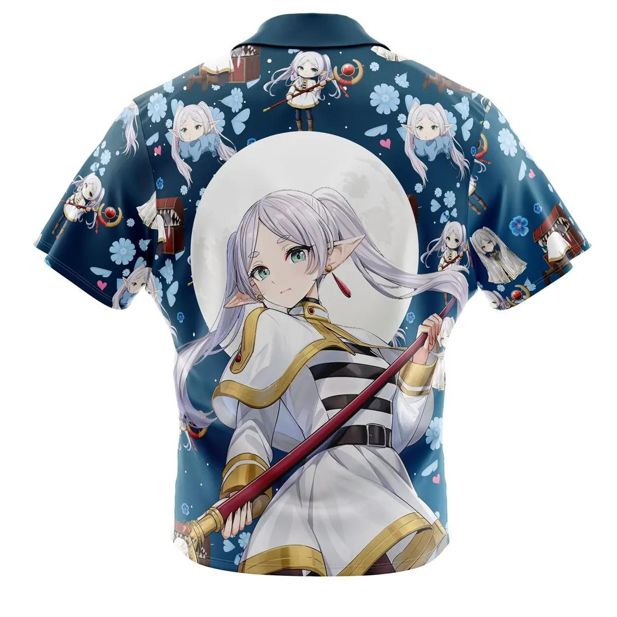 Frieren-Chemise Hawaïenne à lèvent pour Homme, Motif Beyond 150.'s End, Tendance de la Mode, Respira