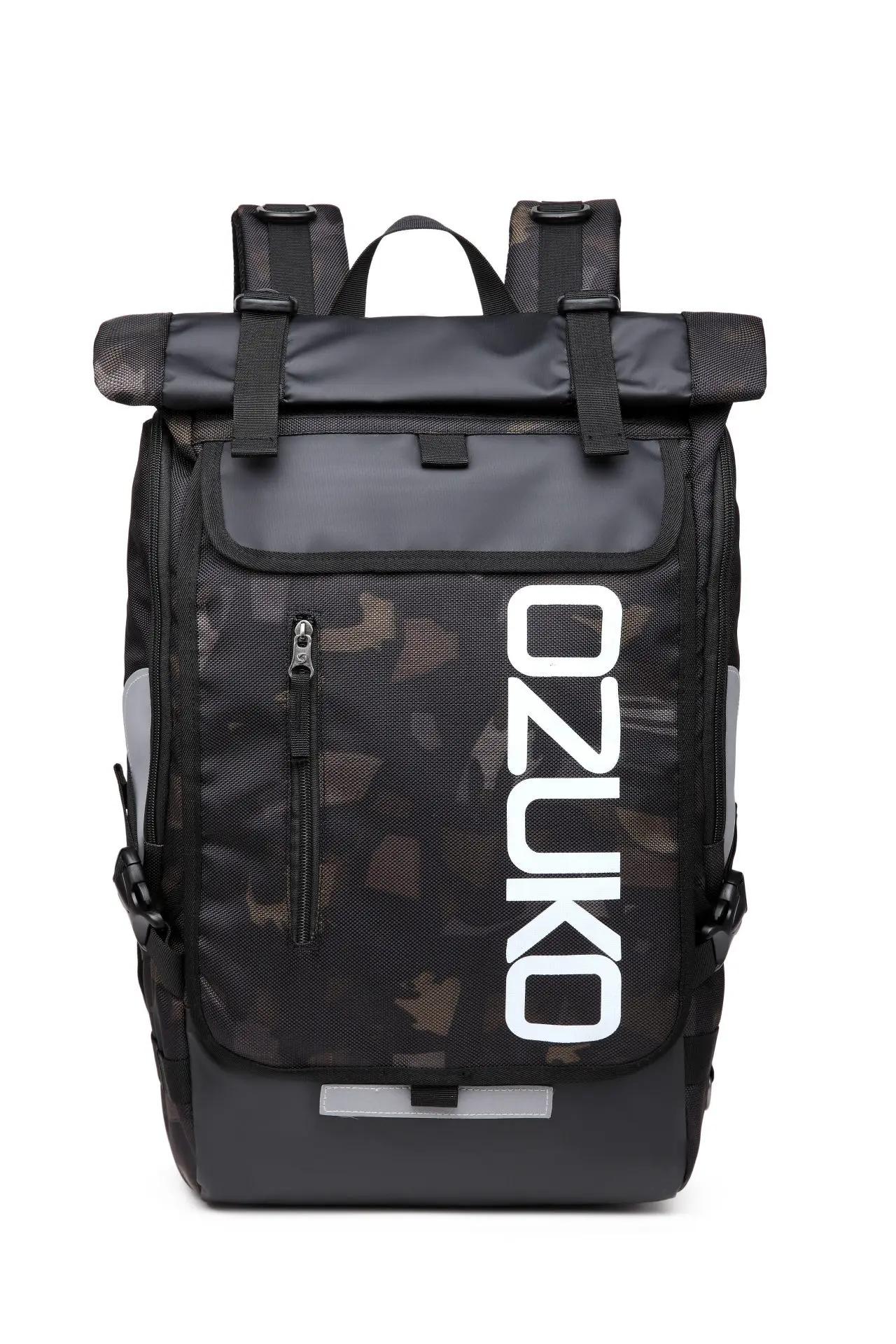 OZUKO sac à dos hommes 15.6 pouces ordinateur portable hydrofuge cartable pour adolescent décontract