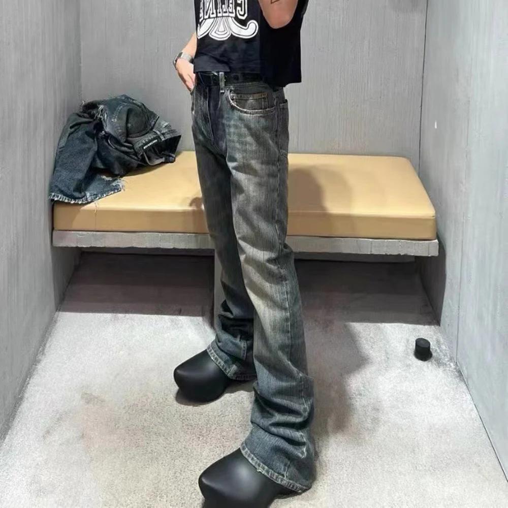 Jeans baggy droits High Street pour hommes, pantalons en denim vintage, jeans décontractés, Cleanfit