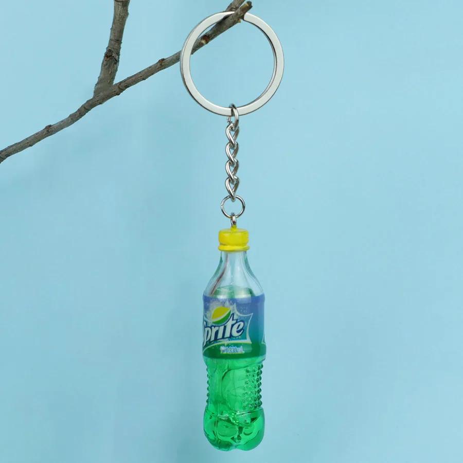 Porte-clés bouteille de boisson créatif, accessoires pour vêtements unisexe, 5 Styles miniatures, bi