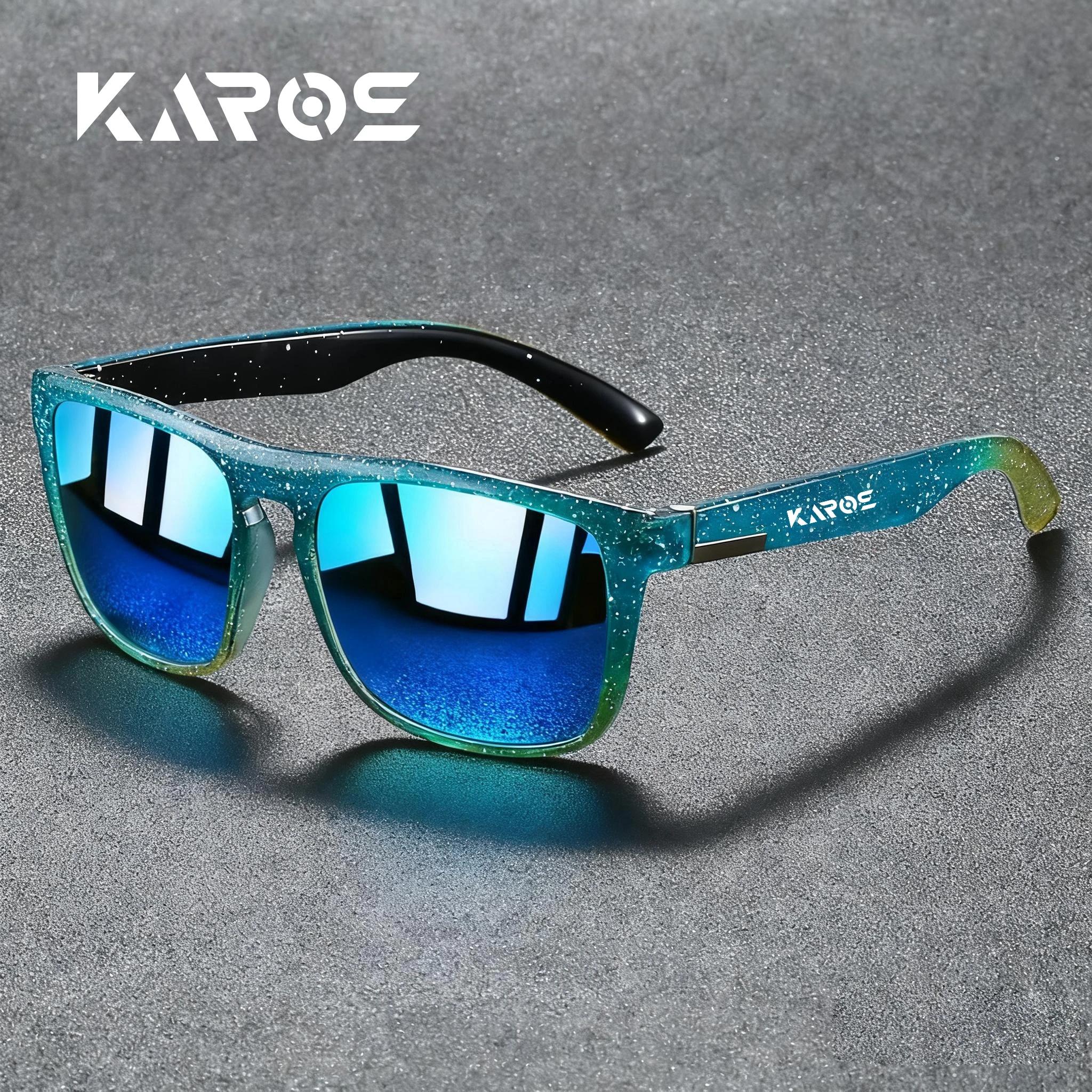 KAROS Lunettes de soleil polarisées de style rétro avec filtre UV400, construction durable pour homm