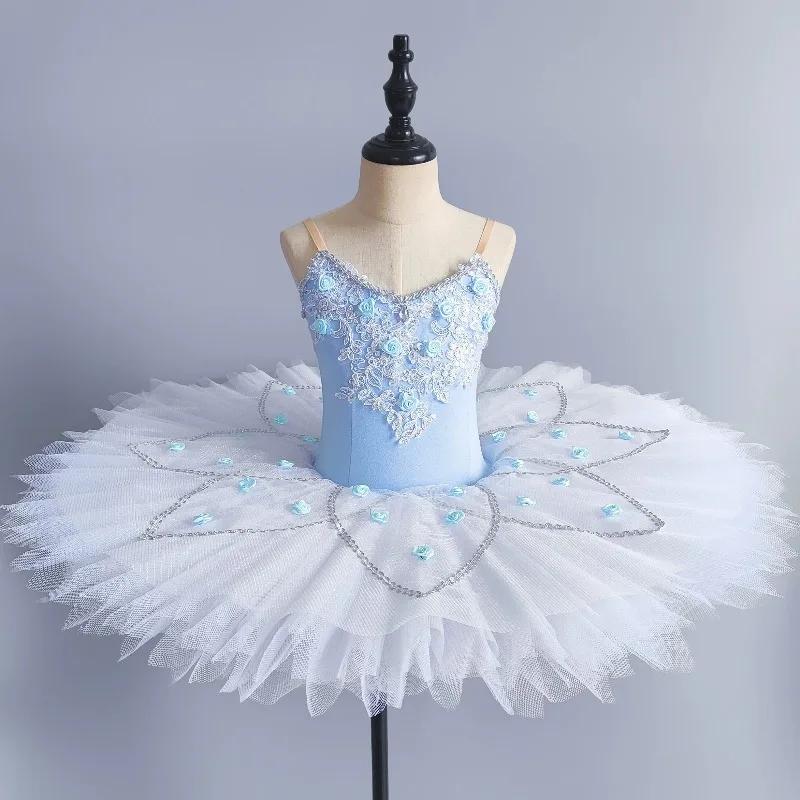 Robe tutu de ballet rêveuse pour spectacles sur scène, robes de princesse pour filles, costumes de d