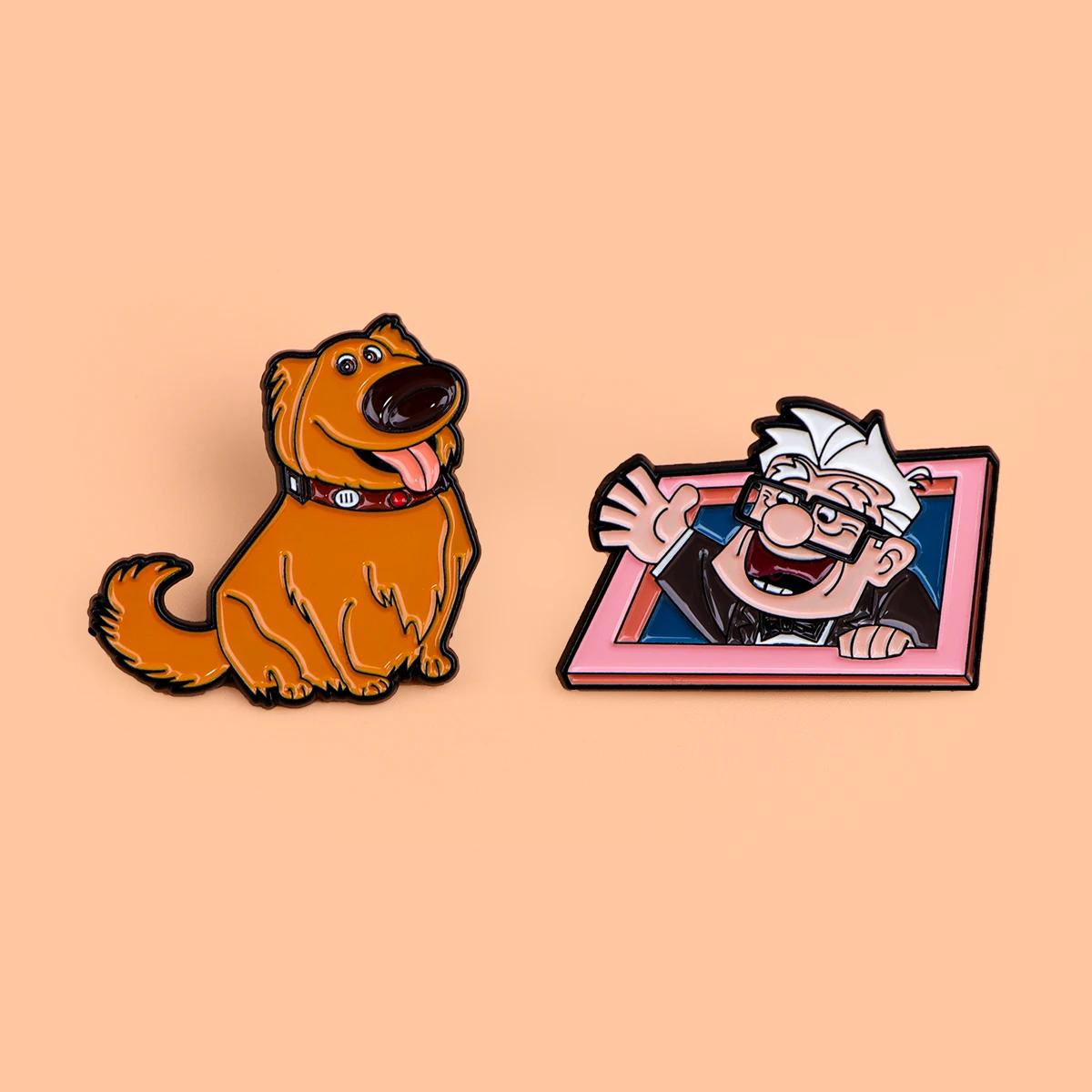 Lot de 20/50/100 broches en émail sur le thème des animaux, série Princesse de dessin animé, épingle