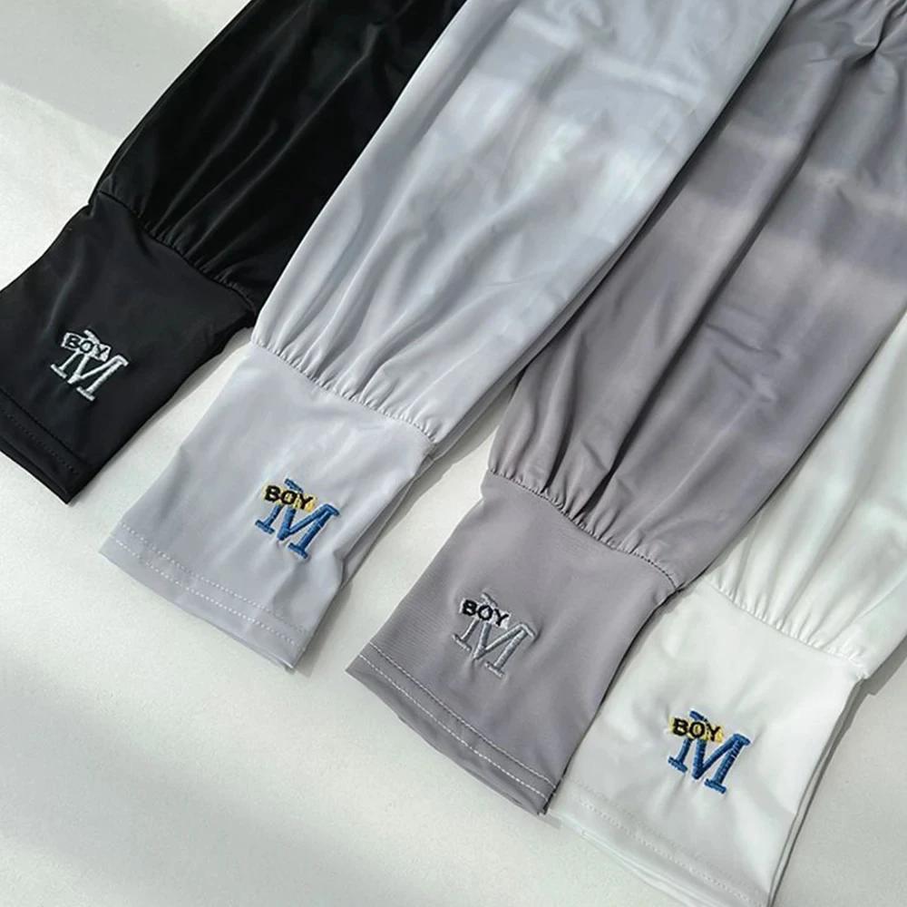 Manchons de bras de glace pour hommes, 1 paire, gants de conduite élastiques, Protection UV pour l'e