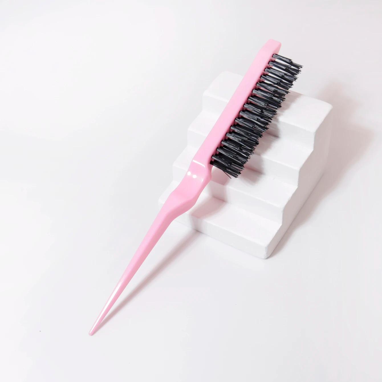 Brosse à queue de Rat 1/7 pièces, pour le peignage du dos, le volumisation des racines et le Massage