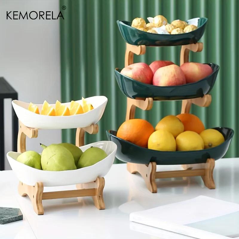 Pio à collation en plastique créatif moderne, assiette à fruits, panier à fruits secs, plat à bonbon