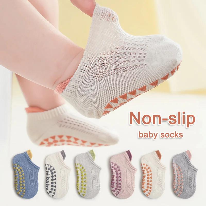 3 paires de chaussettes en coton à maille fine pour bébés, confortables, respirantes, pour enfants, 
