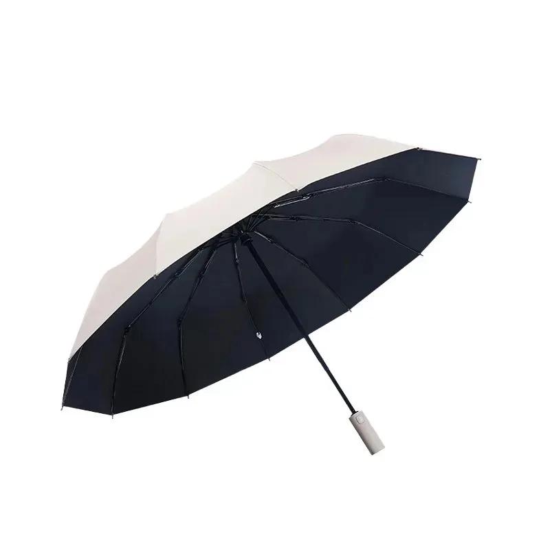 Parapluie de protection solaire et d'ombrage le plus vendu, à double nervures, pliable, pour la plui