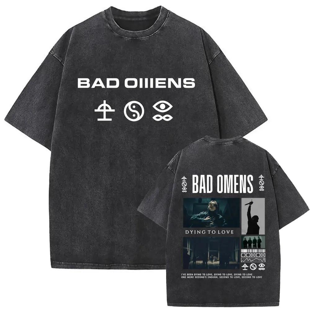 T-shirt graphique vintage délavé Bad Omens Do You Feel Love Tour 2026 pour hommes et femmes, style r