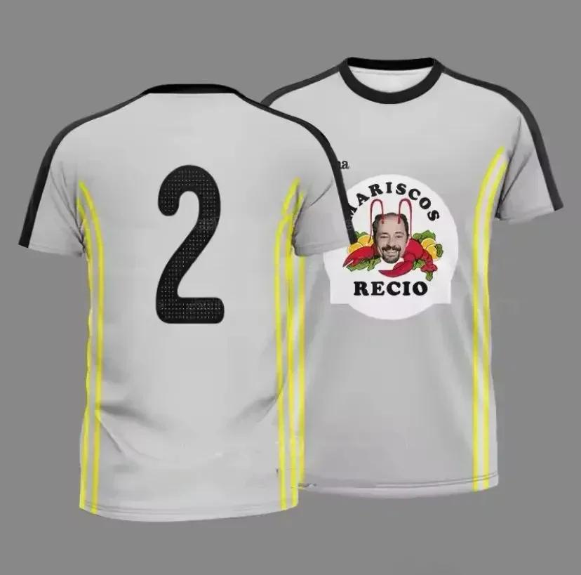 T-shirt de sport respirant à séchage rapide pour homme, imprimé 3D crevettes et crabes, maillot de f