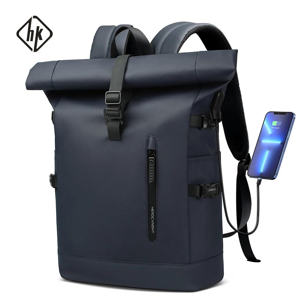 HK grand sac à dos pour ordinateur portable 15.6 pouces hommes sac à dos de voyage antivol pour affa