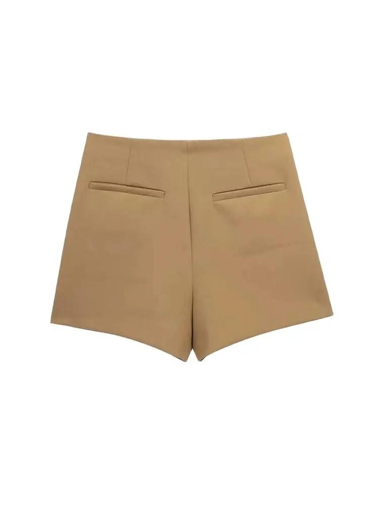 Femmes mode paréo Style asymétrique Shorts jupes Vintage taille haute côté fermeture éclair femme ju