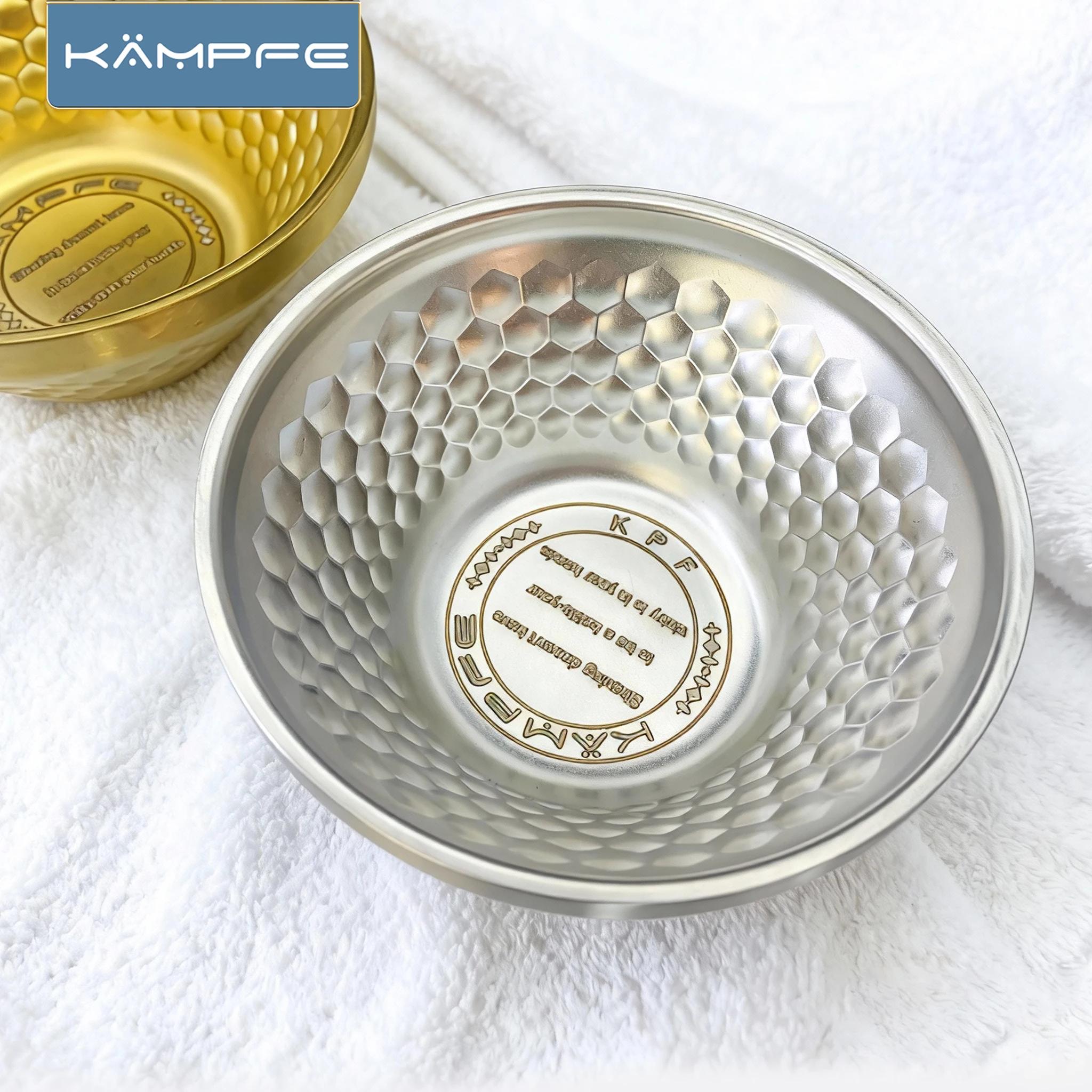 KAMPFE bol de rasage en acier inoxydable pour la maison et les voyages hommes outils de nettoyage du