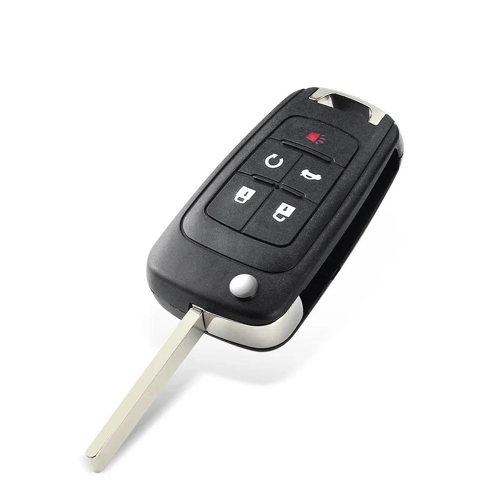 KEYYOU – coque de clé télécommande pliante, 10 pièces, pour Chevrolet Cruze Epica Lova Camaro Impala