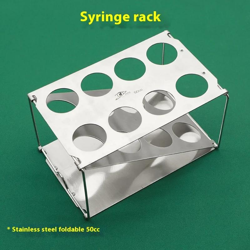 Support de seringue pliable Autoclavable, plateau de seringue de liposuccion, présentoirs 10CC 20cc 