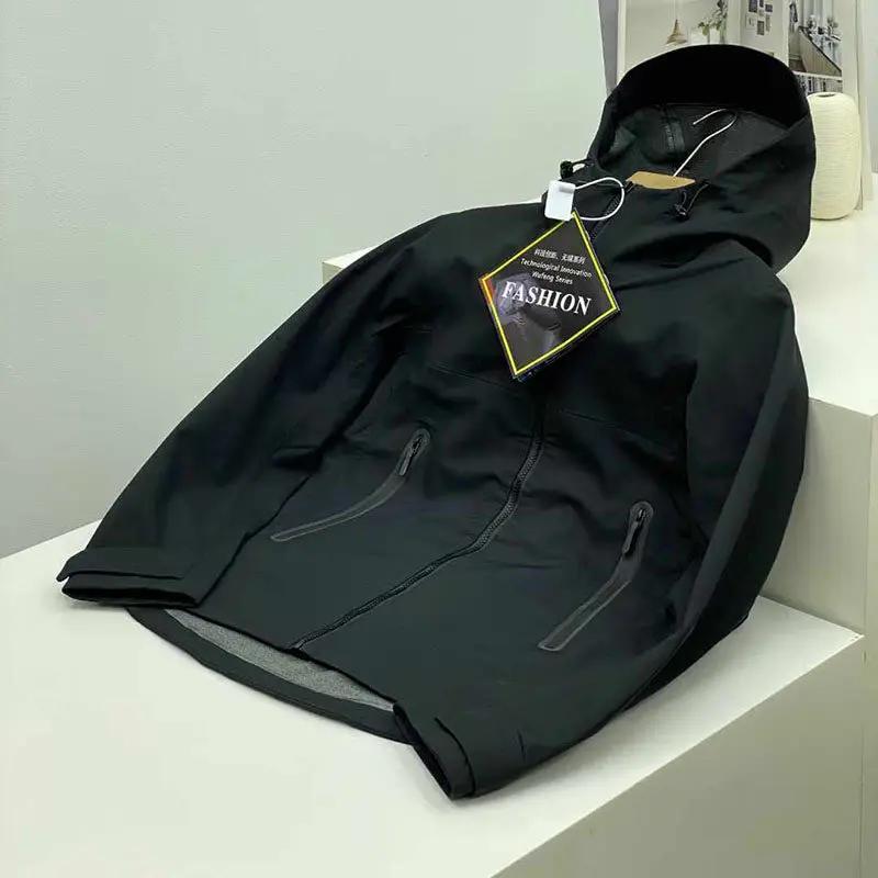 Veste Softshell Homme 2026 Style Britannique Rétro Sans Coutures Adhésives pour Sports de Plein Air,