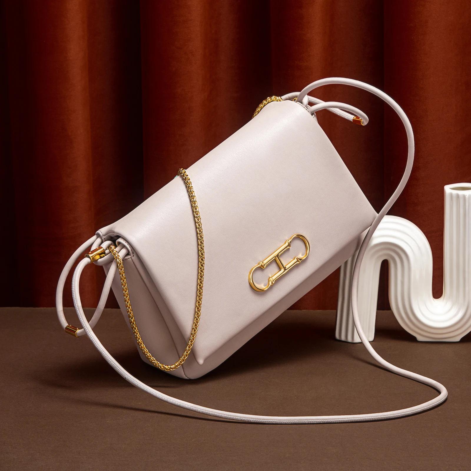 CHCH – sac à main pour chambre simple pour femmes, sac à main beige à rabat pour les déplacements qu