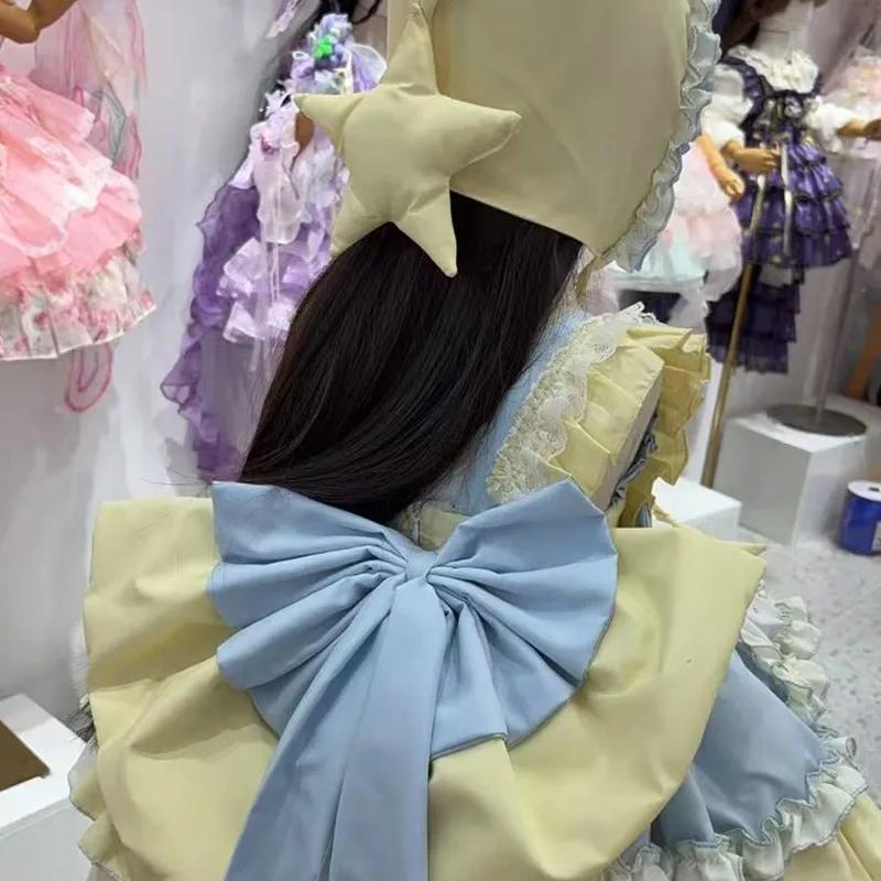 Robe de Soirée Lolita pour Filles Star Man, Robe de Mariage pour Filles de 3 à 10 Ans, Costume de Bo