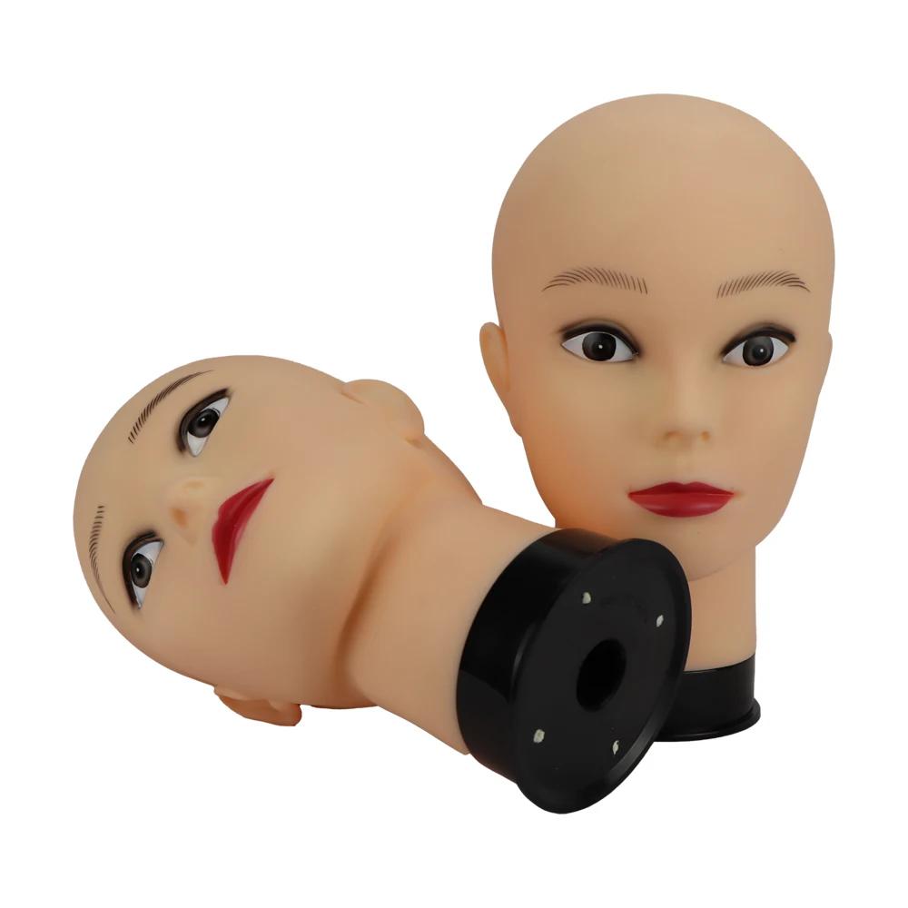 Tête de Mannequin Féminin Simnient sans Cheveux, pour Support de Perruque et Chapeau, Présentoir, Co