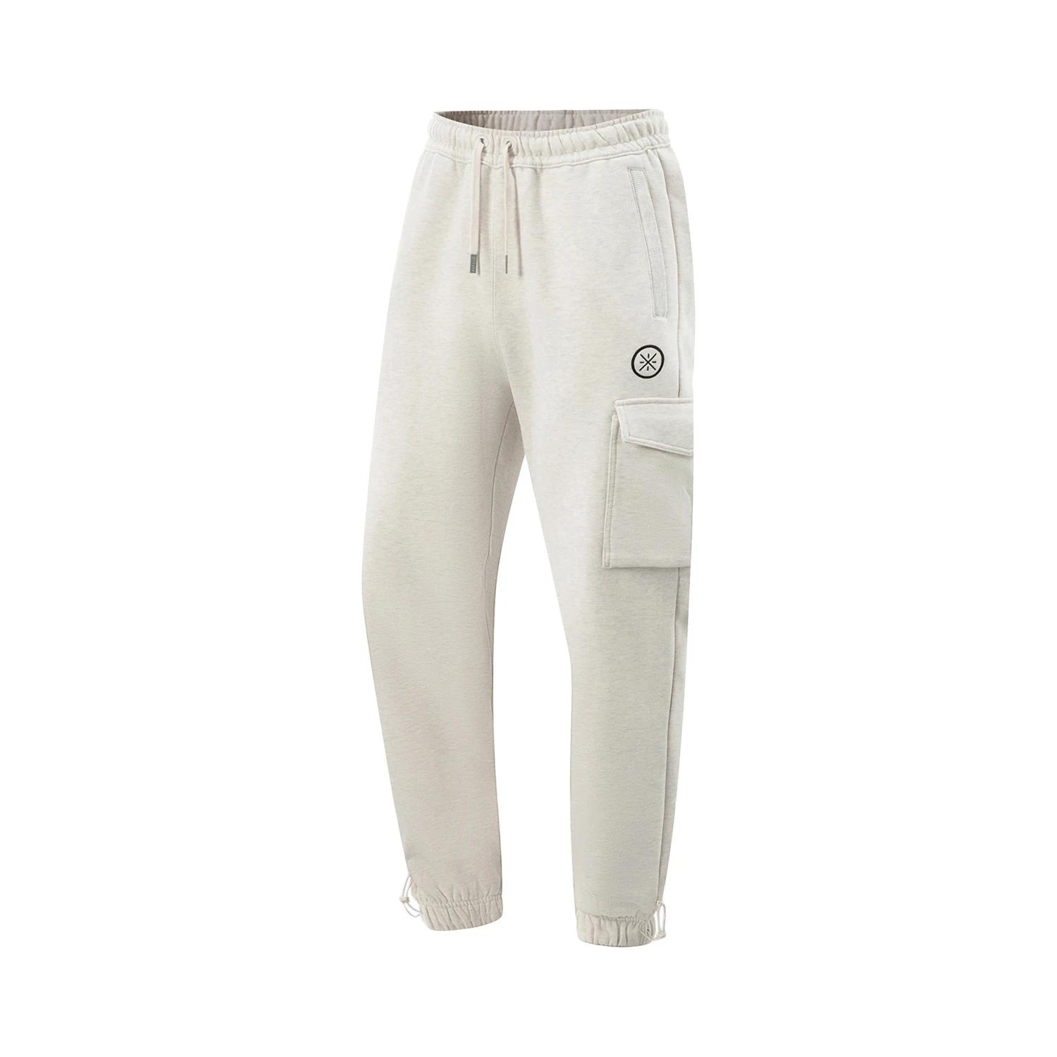 Li-ning pantalon Wade homme chaud au hiver polaire coupe ample 74% coton 26% Polyester doublure pant