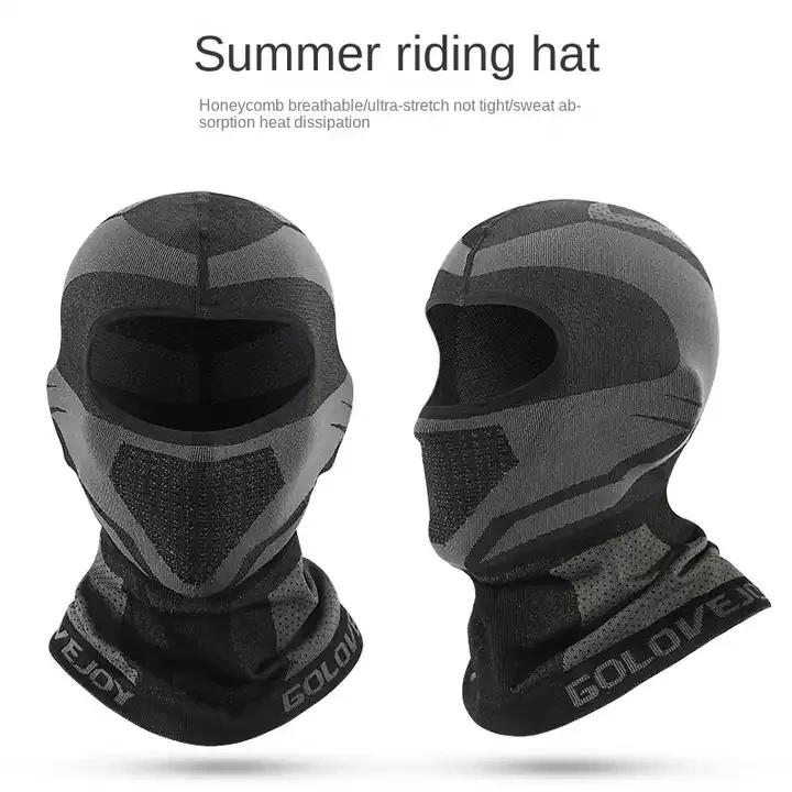 Cagoule d'été respirante pour Moto, masque complet, masque de cyclisme, capuche de casque, masque fa