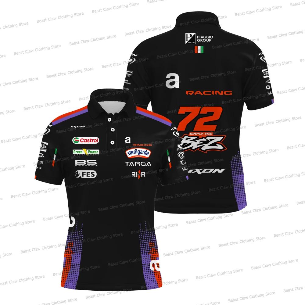Nouveau Polo de l'équipe de course Marco Bezzecchi 72 2026, T-shirt de pilote Martin 89 à séchage ra