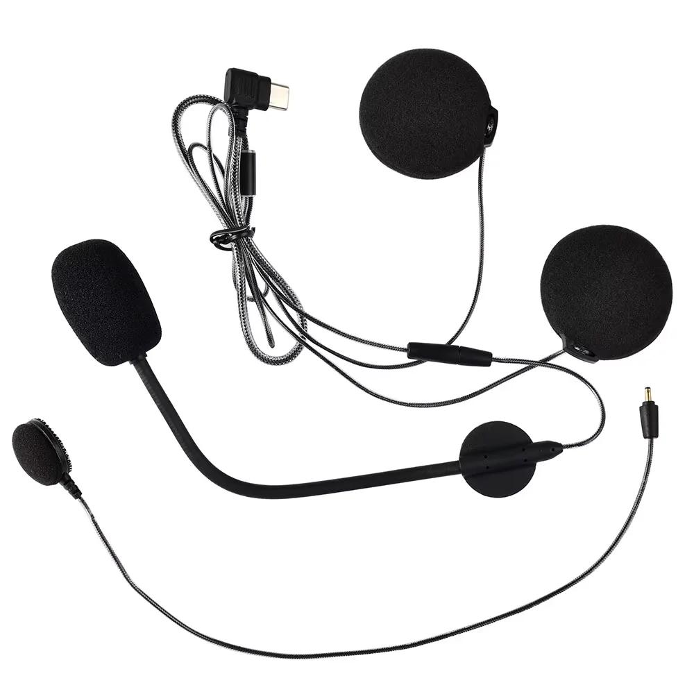 Ecouteur Haut-parleur Microphone avec Clip de fixation pour Fodsports M1-S Plus,M1-S Air Casque de m