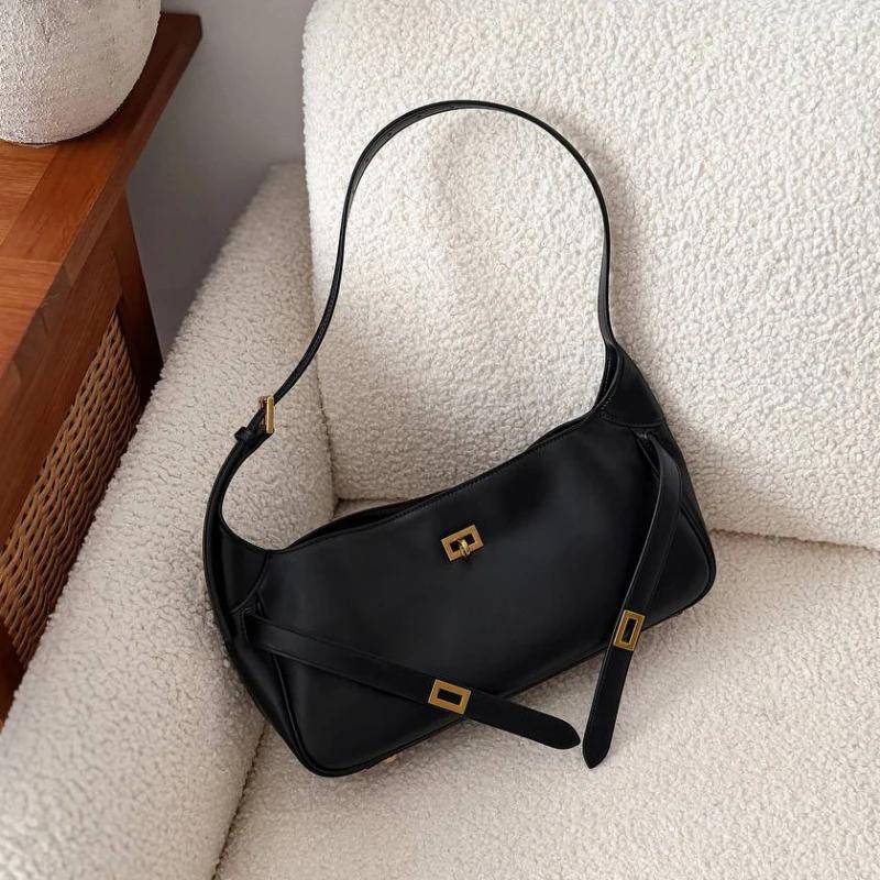 Sacs fourre-tout à boucle de ceinture 2026 pour femmes, en cuir de vachette, sacs hobo de luxe de cr